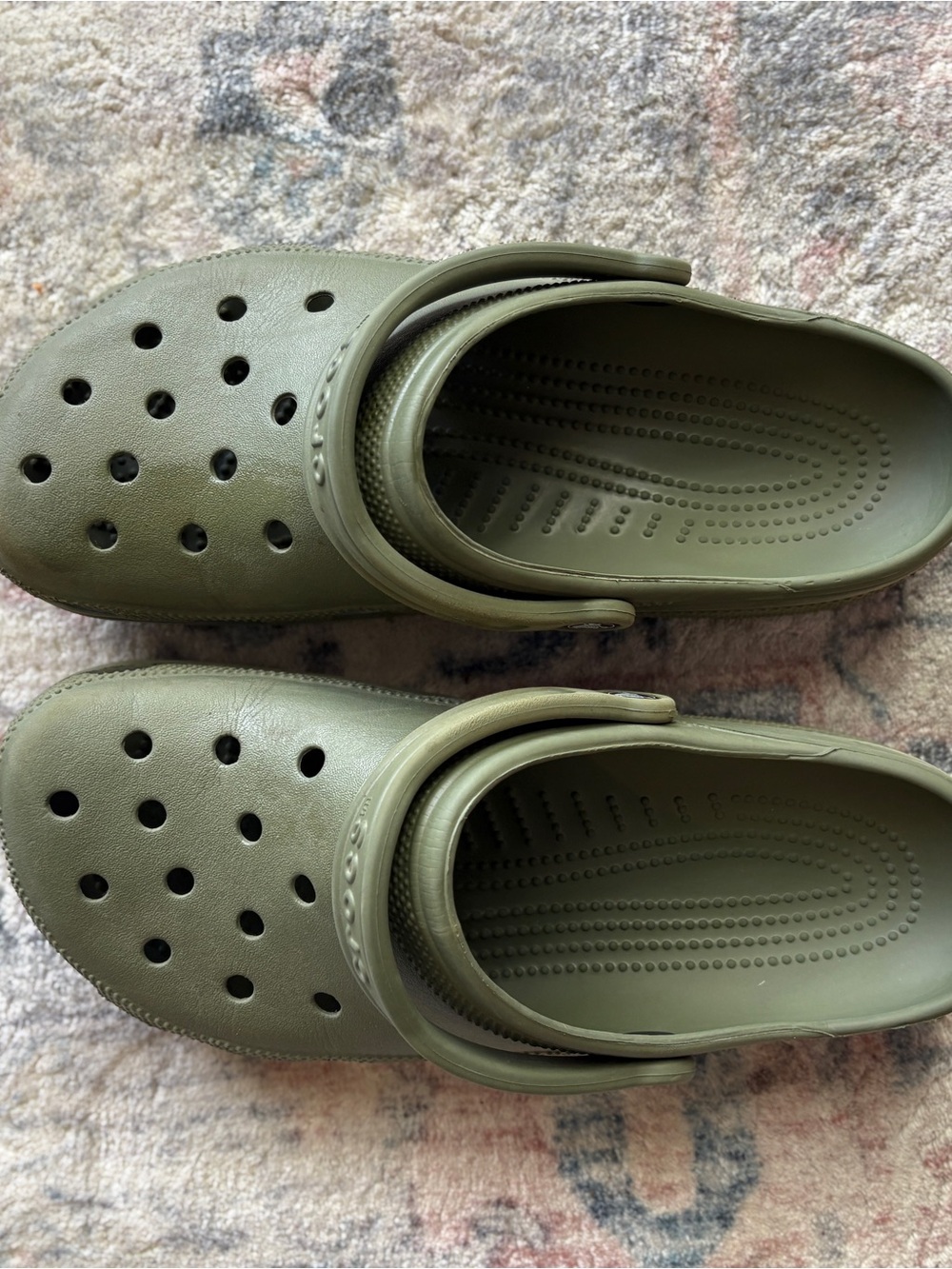 Men’s Olive Green Crocs Clog Shoes - Comfortable Slip-On